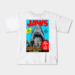 Vintage Jaws Trading Card Wrapper - 1st Series (UPDATED) Kids T-Shirt